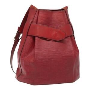 LOUIS VUITTON Epi Sac Depaule PM Shoulder Bag Red M80207